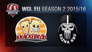 World of Tanks  Knackebrod vs Kazna Kru  WGLEU Season 2 201516  Matchweek 2 Day 1 [upl. by Sproul]