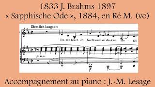 J Brahms quotSapphische Odequot en Ré vo [upl. by Askari]