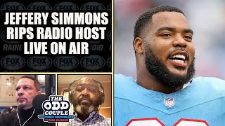 Titans DE Jeffery Simmons Rips Radio Host While on Air  THE ODD COUPLE [upl. by Guimond]