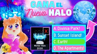 🎀 COMO GANAR el NUEVO HALO de INVIERNO 2020 ⛄🌲  RESPUESTAS GANADORAS  Royale High Roblox 👑 [upl. by Asiuqram]