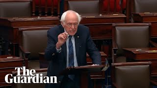 Bernie Sanders denounces war criminal Benjamin Netanyahus US Congress address [upl. by Ahseret]