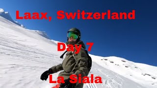 Laax Switzerland  Day 7  La Siala [upl. by Nnylhtak48]