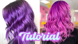 Como Hacer Tinte Morado En Casa l Paso a paso Tutorial [upl. by Ennaer]