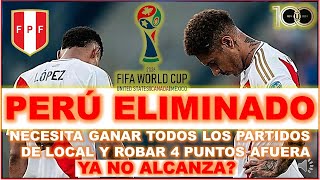 PERU VS CHILE EN VIVO ELIMINATORIAS CLASIFICATORIAS SUDAMERICANAS CONMEBOL MUNDIAL 2026 ELIMINADO [upl. by Mukerji]