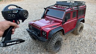 RC Land Rover Defender Car Unboxing amp Testing  Traxxas Trx4 Defender RC Car  Shamshad Maker 🔥🔥 [upl. by Ferdy]