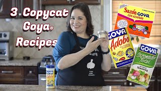 The 3 Best Copycat Goya Seasoning Recipes  Homemade Adobo Sazonador and Sazon con Asafran [upl. by Coveney]