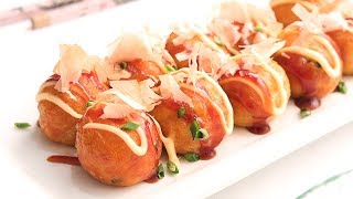 Takoyaki  Receta Fácil de Bolas de Pulpo Japonesas [upl. by Sheridan]