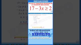 Solución Explicada De INECUACIONES Lineales matematicas inecuaciones problemasmatematicos [upl. by Elyrehc]