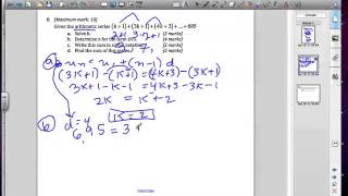 IB Arithmetic Series and Sigma Notation [upl. by Lahpos]