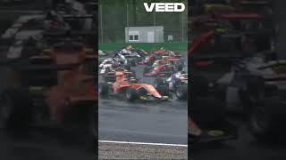 Four Cars Off At Turn 1 At Monza  Formula Regional European 2024 [upl. by Eisyak]