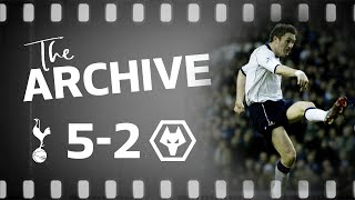 THE ARCHIVE  SPURS 52 WOLVES  Robbie Keane hattrick and Stephane Dalmat thunderbolt [upl. by Ozzie229]