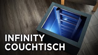 DIY Infinity Couchtisch  einseitigdurchlässiger Spiegel  Optische Täuschung  BAUANLEITUNG [upl. by Aramahs]