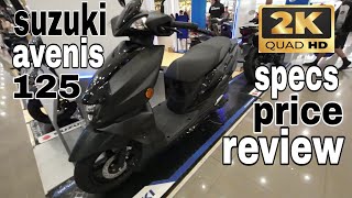 suzuki avenis 125 2023 review specs price philippines [upl. by Alegna]