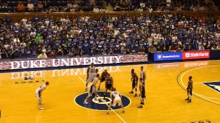 Tip off of the Duke vs Findlay 11309 game [upl. by Pylle]