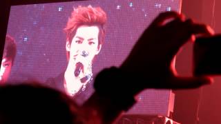 Kris speaking in english for EXOMs speech at 120428 SS4 INA ending [upl. by Nwadal]