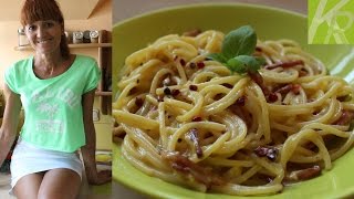 Spaghetti Carbonara  Oryginalny włoski przepis  Dla widza KuchniaRenaty [upl. by Ocsirf]