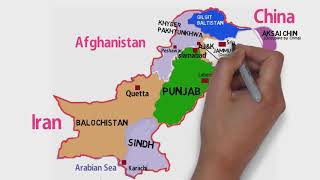 Pakistan Political Map 2024 ProvincesCapitalGilgit Baltistan ampKashmir Pakistan Border Map Trend [upl. by Sivrup]