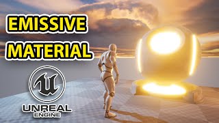 Emissive Material in Unreal Engine 5  Glow  Neon Effect Tutorial [upl. by Whitson]