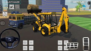 Drive 💥JCB Unloading ROUND BALES From Dumper Truck In Game 🔥jcbtruck car scorpio gamingvideos [upl. by Shaylah481]