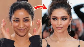 Deepika Padukone Transformation Cannes 2022 Makeup amp Hair [upl. by Lehcyar]