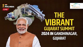 PM Modi inaugurates the Vibrant Gujarat Summit 2024 in Gandhinagar Gujarat [upl. by Dore]