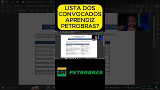 LISTA CLASSIFICADOS JOVEM APRENDIZ PETROBRAS [upl. by Hwang]