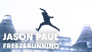 Parkour Across An Ice Castle With Jason Paul Freezerunning [upl. by Nae805]