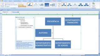 Desenhar um ORGANOGRAMA de ESTRUTURA ORGANIZACIONAL no software do computador [upl. by Orest]