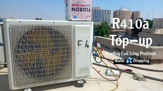 Split Ac Gas Charging topup R 410a R32 R22 R290 R134a  How To Fill Refrigerant In Split Ac [upl. by Neeroc]