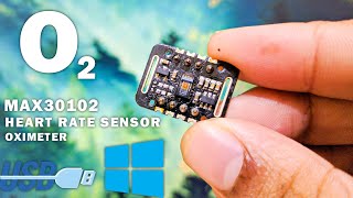 DIY USB heart rate amp Oximeter sensor for PC  MAX30102 [upl. by Elrod]