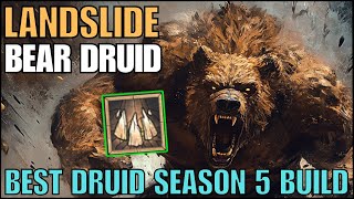 Landslide Druid Season 5 Insane Build Diablo 4 [upl. by Halette477]