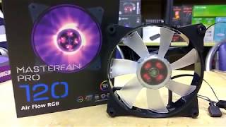 MasterFan Cooler Master Pro 120 Air Flow RGB Unboxing  Tech Land [upl. by Nadruoj875]