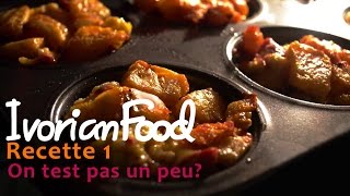 IvorianFood  Recette1 On test pas un peu Alloco œuf [upl. by Nelleeus]