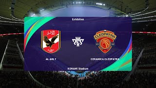 Al Ahly vs Ceramica Cleopatra 29072024 Egyptian Premier League PES 2021 [upl. by Gargan26]