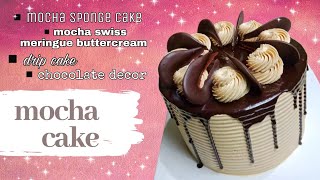 MOCHA CAKE  ala goldilocks  swiss meringue buttercream  025 [upl. by Elisabet953]