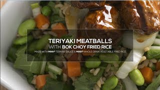 Schwans Chef Collective Recipe Teriyaki Meatballs with Bok Choy Fried Rice for K12 [upl. by Yaned434]