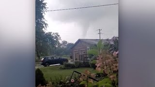 Tornado touches down in Ayr Ont causing extensive damage [upl. by Ydnys]