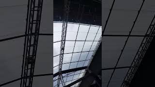 cobertura do salão de eventos com telhas de policarbonato cristal tra 40 980 mm X 15mm 600m2 [upl. by Libre]