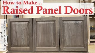 34  Learn How to Make RAISED PANEL DOORS With solid wood easy step by step [upl. by Adlev]