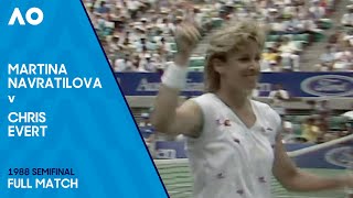 Martina Navratilova v Chris Evert Full Match  Australian Open 1988 Semifinal [upl. by Cassandra]