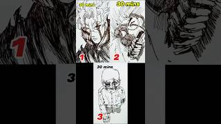 Dandadan characters drawing compilation in 10secs5mins 1hr2hrs drawing art shorts dandadan [upl. by Sucitivel537]