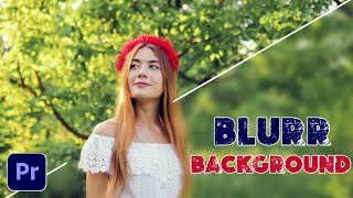 How to Make Video Background Blur in Premiere Pro me Background Blur kaise kare [upl. by Gylys]