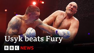 Usyk beats Fury to become undisputed heavyweight champion of the world  BBC News [upl. by Court]