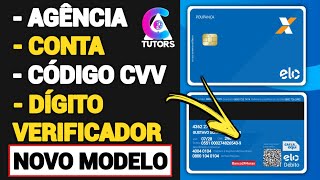 COMO ENCONTRAR AGÊNCIA  CONTA  DÍGITO VERIFICADOR E CÓDIGO CVV NO CARTÃO CAIXA MODELO NOVO [upl. by Htebarual94]