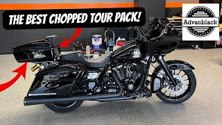 CHOPPED TOUR PACK INSTALLED ON MY ROAD GLIDE MUST HAVE [upl. by Odessa682]