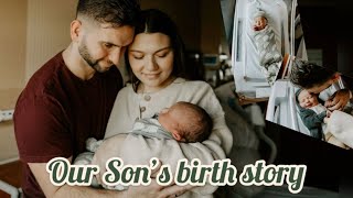 OUR SON’S BIRTH STORY  POSITIVE INDUCTION and FAST LABOR of our RAINBOW BABY at 38 weeks [upl. by Hnirt]