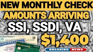 NEW 1400 Monthly STIMULUS CHECK AMOUNTS ARRIVING FOR SSI SUPPLEMENTAL SECURITY INCOME [upl. by Ainav]