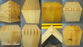 Simple wood corner joints  Woodworking joints  Ahşap birleştirme teknikleri [upl. by Eleik185]