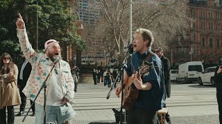 Teddy Swims x Pace Randolph Surprise Street Performance  The Door [upl. by Sumedocin228]