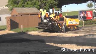 Paving at Verizon Amphitheater  St Louis Paving Inc [upl. by Ecirtra]